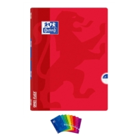 Cahier OPENFLEX agrafé 24 x 32 cm 96p grands carreaux 90g Coloris Aléatoire - Oxford