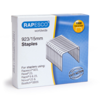 Boite de 1000 Agrafes Galvanisées 923/15mm type 23 - Rapesco