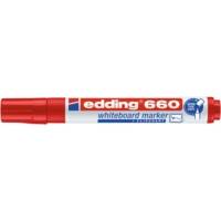 Marqueur pour Tableaux Blancs 660 Rouge Pointe Ronde 1,5-3 mm - EDDING