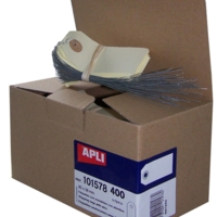 Lot de 400 étiquettes américaines avec Fil de Fer 80 x 38 mm - Apli-Agipa