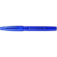 Stylo feutre Sign Pen SES15 Pte Brush Flexible Bleu - Pentel
