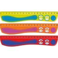 Règle plate Kidy Grip en plastique 20 cm Coloris aléatoire - MAPED