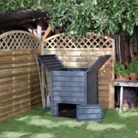 Composteur THERMO-WOOD - L.80 x l.80 x H.100 cm - Gedimat - GRAF