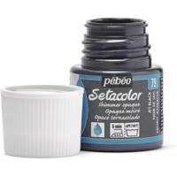 Flacon 45 ml Peinture SETACOLOR opaque pour textiles NOIR JAIS moiré - PÉBÉO