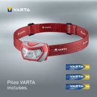 Lampe frontale LED "Outdoor Sports H20 Pro" rouge/gris - VARTA