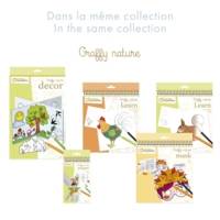 Carnet de coloriage Graffy nature trio - 12 Marionnettes à Doigts x 3 modèles - AVENUE MANDARINE