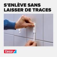 Pack 6 Powerstrips Languette Adhésive 3Kg pour Carrelage et Métal - TESA