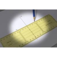 Règle-équerre de 21cm en plastique jaune - ALEPH