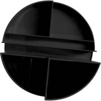 Organisateur de bureau rundbox 6 compartiments Noir - MAUL