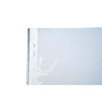 Sachet de 10 pochettes perforées PP haute qualité 9/100e - 24x32cm vertical - Cristal - EXACOMPTA