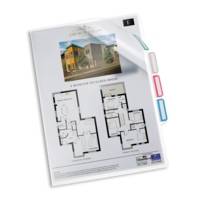 Sachet 5 Pochettes Coin d'organisation 3 Compartiments Transparent - DURABLE