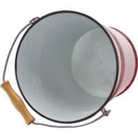 Seau rouge en acier émaillé vitrifié 5,5 l 22cm - IBILI