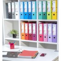 Classeur à levier Prem'Touch intérieur extérieur Polypro Dos 80mm A4 maxi Bordeaux - EXACOMPTA