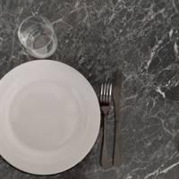 Plateau de table carré Marbre Noir - RestooTab
