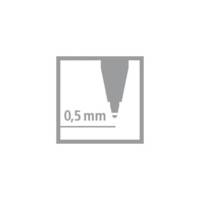 Stylo Bille Rétractable POINTBALL Tracé 0,5 mm Vert - STABILO