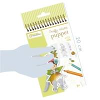 Carnet de coloriage Graffy nature trio - 12 Marionnettes à Doigts x 3 modèles - AVENUE MANDARINE