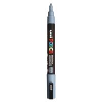 Marqueur pointe conique fine pc3m 0,9 - 1,3mm gris ardoise - POSCA