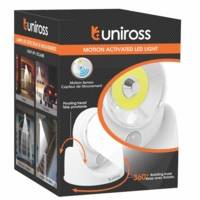 Lampe LED Sans Fil à Piles à Détecteur de Mouvement avec Adhésifs pour Escaliers, Placard, Couloirs, Chambre à Coucher, Cuisine, etc - UNIROSS