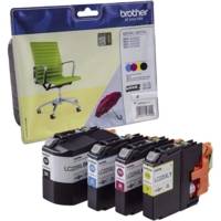Pack de 4 cartouches d'encre originales LC229XLVALBP BK=2400 pages - BROTHER