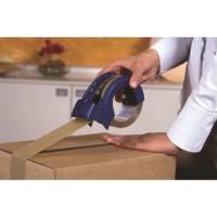 Dévidoir manuel d'emballage "Pack" + 1 rouleau havane inclus 66 m x 50 mm - TESA