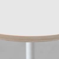 Plateau de table rond Blanc bois - RestooTab