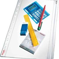Lot de 5 pochettes fourre-tout en PVC 20/100e perforation 11 trous - ESSELTE