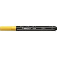 Marqueur pointe fine FREE acrylic T100 jaune - STABILO