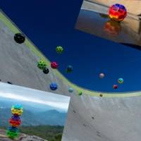 Balle rebondissante Gradient MOON BALL 63mm Couleurs aléatoires - WABOBA