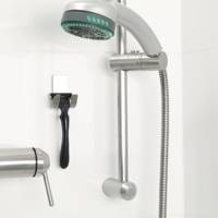 Porte Rasoir Powerstrip "WAVE" WATERPROOF Acier - TESA