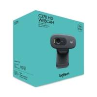 Webcam HD - C270 Correction de la lumière, micro antiparasites, noir - LOGITECH