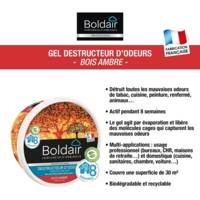 Pot 300g Gel destructeur d'odeurs bois ambré - BOLDAIR