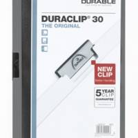 Chemises à clip DURACLIP ORIGINAL 30, format A4, Anthracite - DURABLE