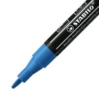 Marqueur pointe fine FREE acrylic T100 bleu foncé - STABILO