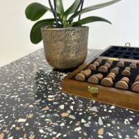 Plateau de table rectangle Terrazzo Black - RestooTab