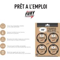 Pack de 4 Boites Appât Anti-Fourmis 0% Evaporation d'Insecticide - FURY