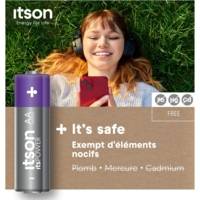 Pack de 4 Piles Alcalines LR6/AA 1,5V ItsPOWER - ITSON