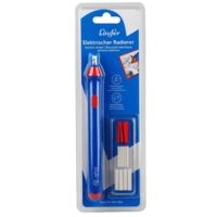 Gomme électrique, avec embout échangeable, bleu - Läufer