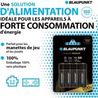 Piles AA alcalines PREMIUM, paquet de 4 - BLAUPUNKT