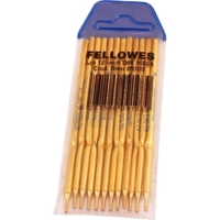Lot de 12 recharges stylo bille sur Socle Pte Fine bleu - Fellowes