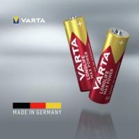 Pack de 4 piles Longlife Max Power AA Mignon LR06 - VARTA