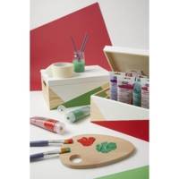 Tube 120ml Peinture Acrylique Décocrème Mat Rouge Passion - PÉBÉO