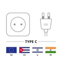 Adaptateur de Prise adaptateur compact avec 2x Prise Euro (type C, CEE 7/16) - GOOBAY