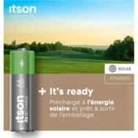 Boîte de 8 piles rechargeables AA Pro NiMH prêtes à l'emploi, 2500 mAh - ITSON