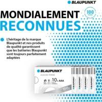 Pack 10 Piles AAA LR03 Alcalines Power - BLAUPUNKT
