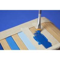 Tube 120ml Peinture Acrylique Décocrème Mat BLEU ACIER - PÉBÉO