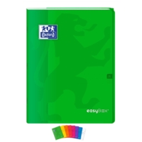 Cahier EASYBOOK Agrafé 24x32 cm 96 pages grands carreaux 90g Couleurs aléatoire - Oxford