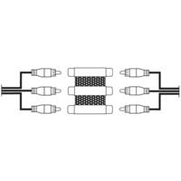 Adaptateur vidéo, 3 fiches femelles RCA - 3 fiches femelle RCA - HAMA