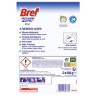 Duo pack 2 Blocs WC 50g Power Activ' Pin - Nettoyant Détartrant WC - BREF