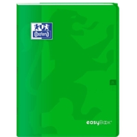 Cahier Easybook agrafé 24x32cm 96 pages grands carreaux 90g vert - Oxford