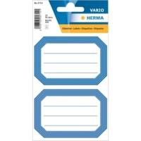 Sachet de 12 étiquettes 82 x 55 mm pour livres et cahiers Cadre bleu - HERMA